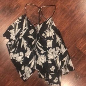 Lovely black and white floral shirt.